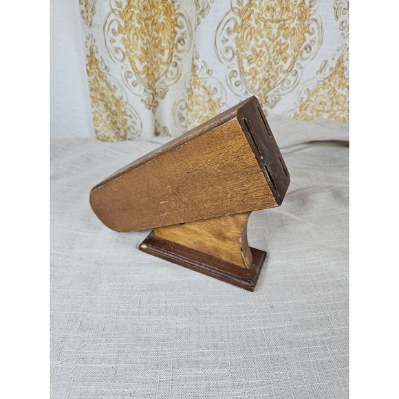 Unknown Other - Vintage 70s wooden‎ knifeblock